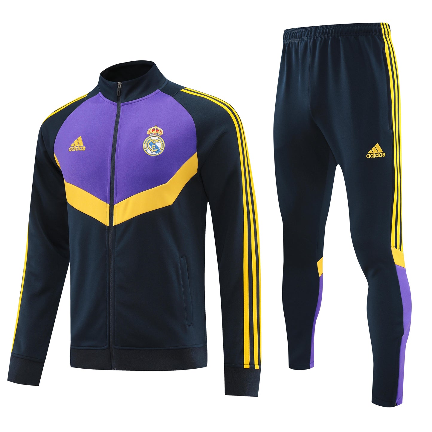 REAL MADRID TRACKSUIT 24/25 - UNISSEX/UNISSEX - PURPLE E BLACK