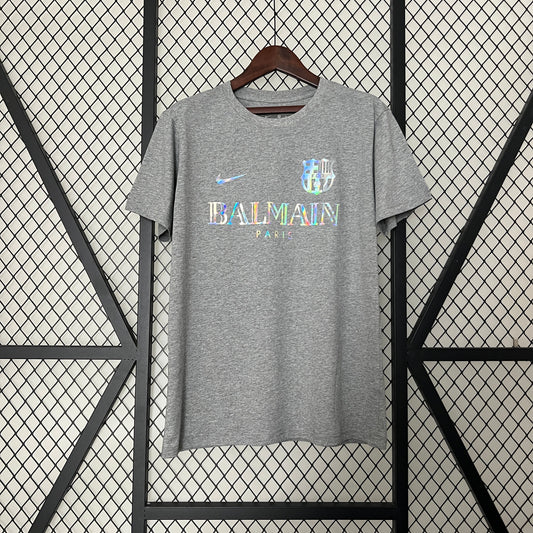 JERSEY BARCELONA SPECIAL EDITION LIMITED BALMAIN PARIS GRIS 24/25 MEN