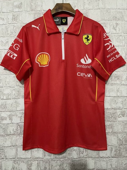 CAMISETA F1 FERRARI 2024 F1 ROJA - POLO