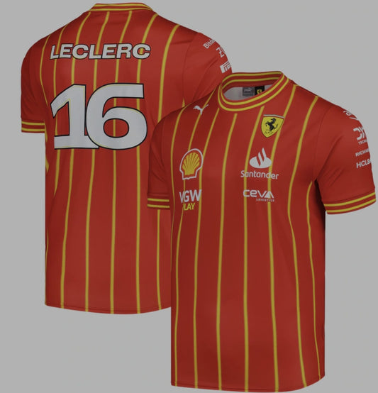 CAMISETA F1 Ferrari 24/25 camiseta roja - #16