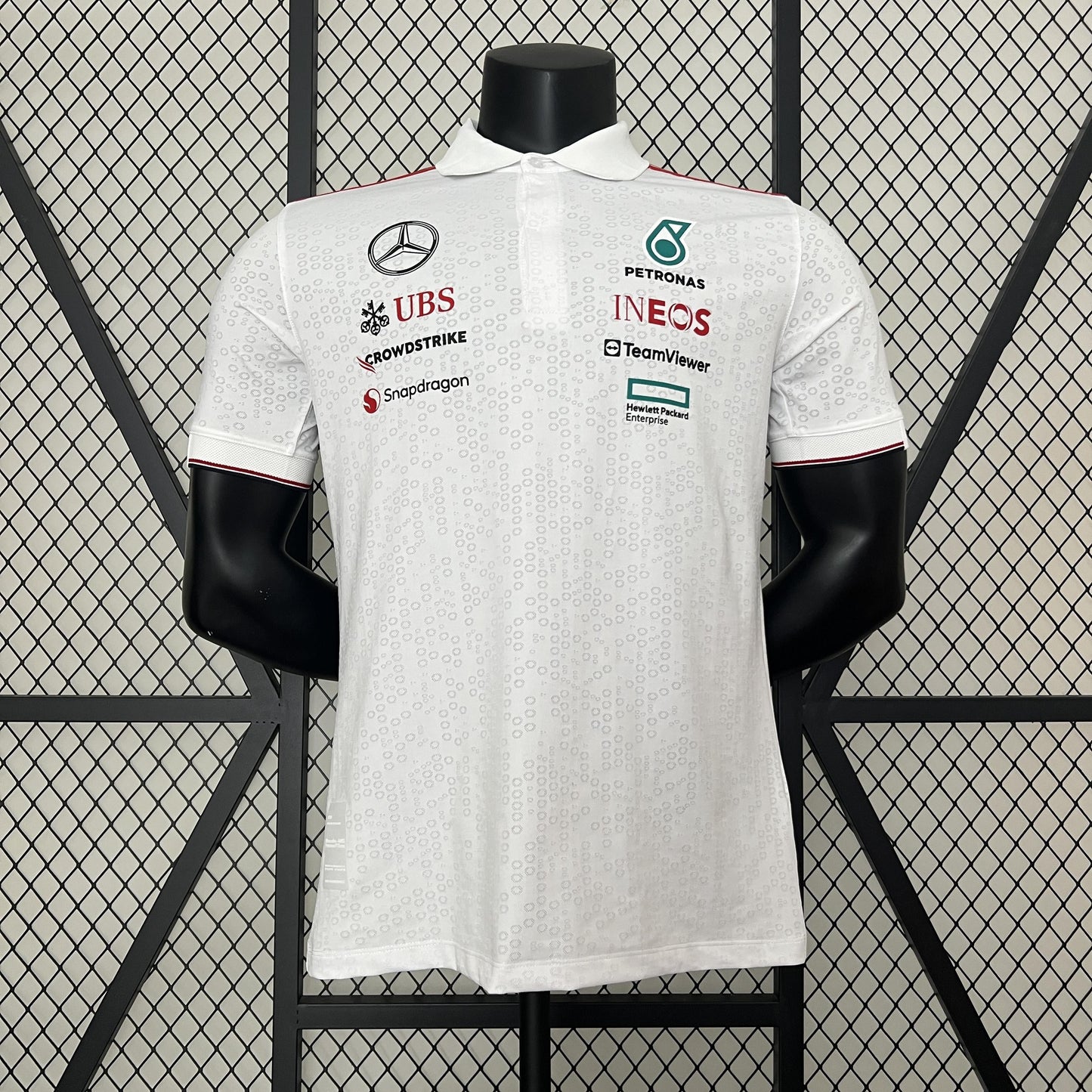 CAMISETA F1 Mercedes 2024 F1 blanca - POLO