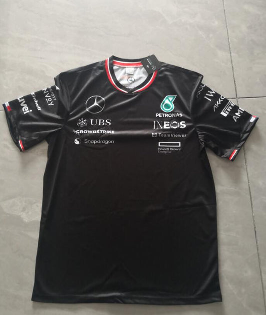 CAMISETA F1 Mercedes 2024 nueva camiseta negra F1