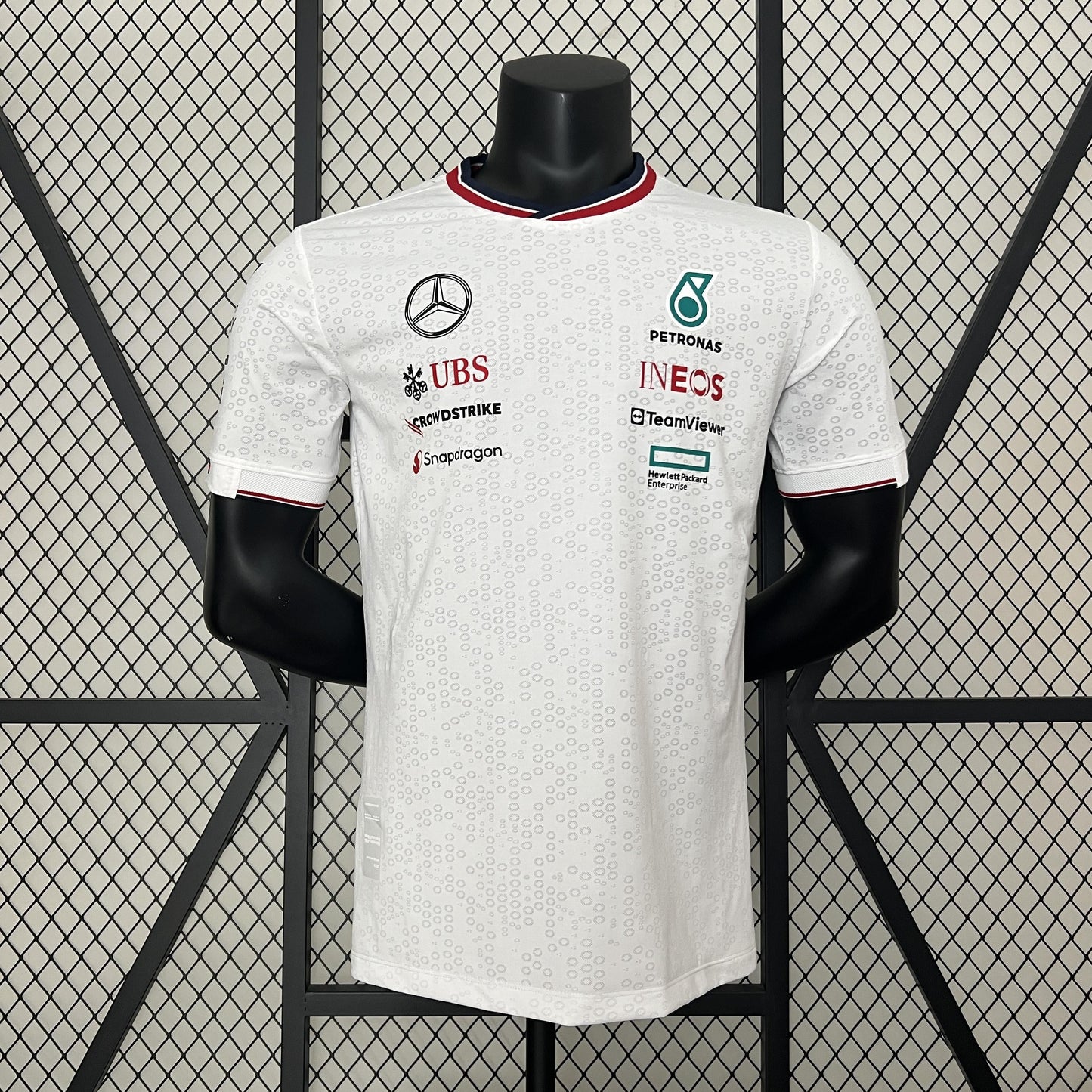 CAMISETA F1 Mercedes 2024 nueva camiseta blanca F1