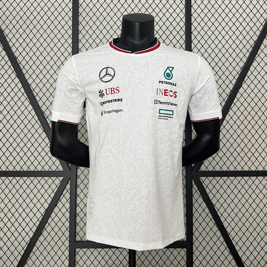 CAMISETA F1 Mercedes 2024 nueva camiseta blanca F1