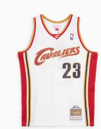 JERSEY NBA CLEVELAND CAVALIERS WHITE