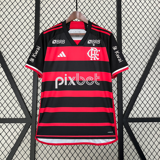 CAMISETA FLAMENGO I TODOS LOS PATROCINADORES 24/25 HOMBRES